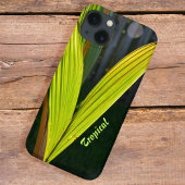 名前入りトロピカルグリーンパームフロンド Case-Mate iPhoneケース