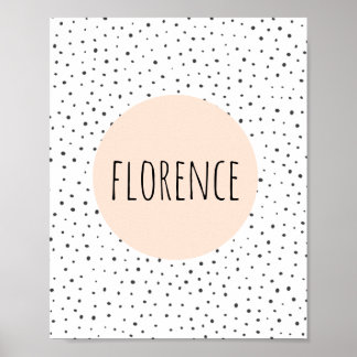 名前入りネームプリント - 乳児室 - 子供部屋の壁アート ポスター