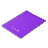 名前入りノート: オーダーメイドのジャーナル ノートブック (左側)