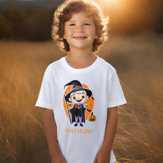 名前入りハロウィン ウィザードボーイTシャツ Tシャツ