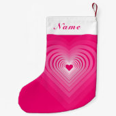 名前入りハートクリスマスストッキング スモールクリスマスストッキング (裏面)