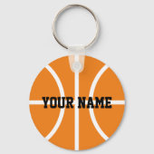名前入りバスケットボール選手のキーチェーン キーホルダー (正面)