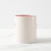 名前入りバースデー コーヒーマグ タイポグラフィ ツートーンマグカップ (中央)
