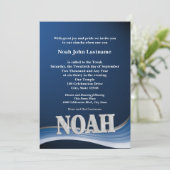 名前入りバースデー NoahのBar Mitzvah 招待状 (スタンド正面)