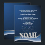 名前入りバースデー NoahのBar Mitzvah 招待状<br><div class="desc">お気に入りの色でカスタム名の招待状をデザインしてくれるクリエイターに連絡してください。  バー・ミッツヴァ、バット・ミッツヴァ、卒業式、誕生日などに最適。  太いブロック体の名前が色の波の上にかかっています。</div>