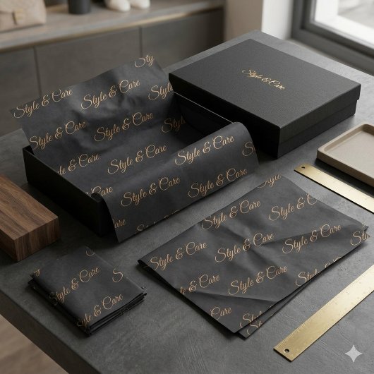 名前入りパターン印刷のオリジナルティッシュペーパー 薄葉紙