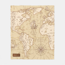 名前入りビンテージ世界地図