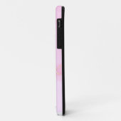 名前入りピンクとバイオレット Case-Mate iPhoneケース (裏面/左)