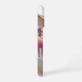 名前入りピンクゴールドガラスUIボタン iPhoneケース (右側面)