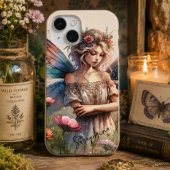名前入りファンタジーウォーターカラーフェアリー iPhone 15ケース