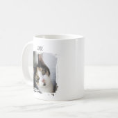 名前入りフォトキャットペットマグ コーヒーマグカップ (正面左)