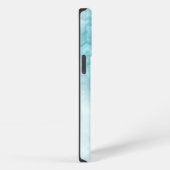 名前入りブルーマーブル iPhoneケース (右側面)