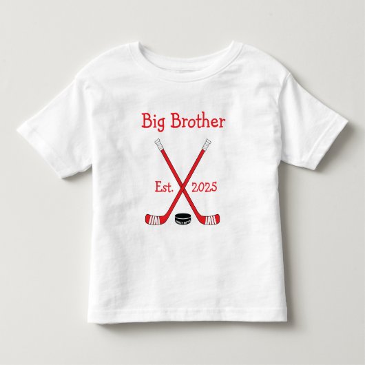 名前入りベビーハッケーお兄さん 赤 トドラーTシャツ (正面)