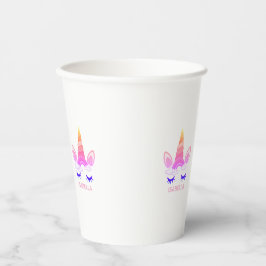 名前入りマジカルユニコーン 紙コップ