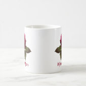 名前入りママ用バラのマグカップ コーヒーマグカップ (中央)