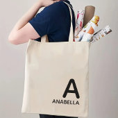 名前入りモノグラムバッグ - ママとおばあちゃんへのギフト トートバッグ