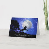 名前入りユニコーンバースデーカード(任意の名前) カード (正面)