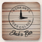 名前入りユーモアビール コースター (正面)