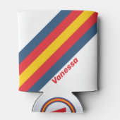 名前入りレトロマウンテンストライプ 缶クーラー (裏面)