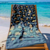 名前入り動物プリントビーチタオル ビーチタオル