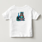 名前入り女の子の名前 トドラーTシャツ (裏面)