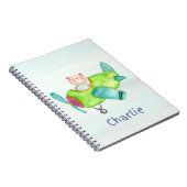 名前入り子供向けスパイラル写真ノート ノートブック (右側)