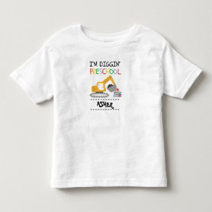 名前入り子供用バックトゥスクール トドラーTシャツ