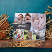 名前入り家族写真5枚 コラージュ フォトプラーク (側面)