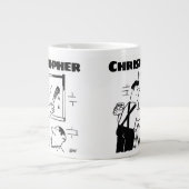 名前入り巨大コーヒーカップ ペインター+デコレーターへのギフト ジャンボコーヒーマグカップ (正面)