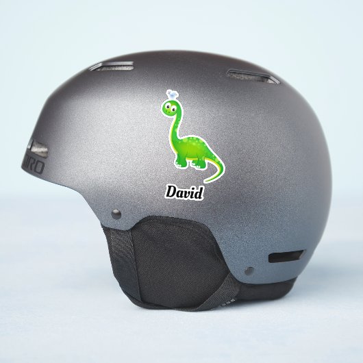 名前入り恐竜 シール (ヘルメット側面)