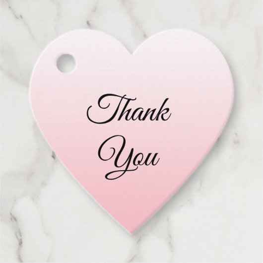 名前入り感謝のフェードピンクギフト フェイバータグ (正面)