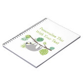 名前入り楽しいスローギ ノートブック (左側)