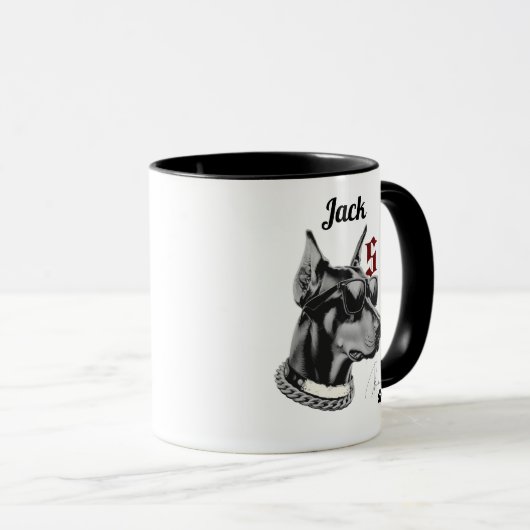 名前入り犬マグカップ マグカップ (正面右)