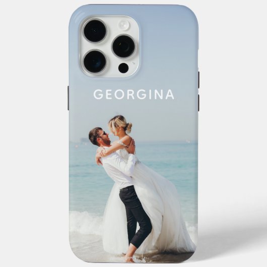 名前入り結婚式フォトテンプレート Case-Mate iPhoneケース (裏面)