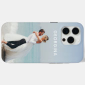 名前入り結婚式フォトテンプレート Case-Mate iPhoneケース (裏面 (横))
