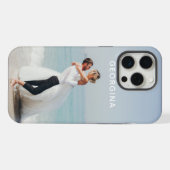 名前入り結婚式フォトテンプレート iPhoneケース (裏面横)