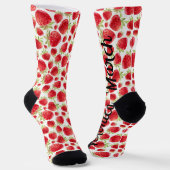 名前入り苺ソックス ソックス (傾斜あり)