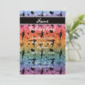 名前入り虹色グリッター体操着 招待状 (スタンド正面)