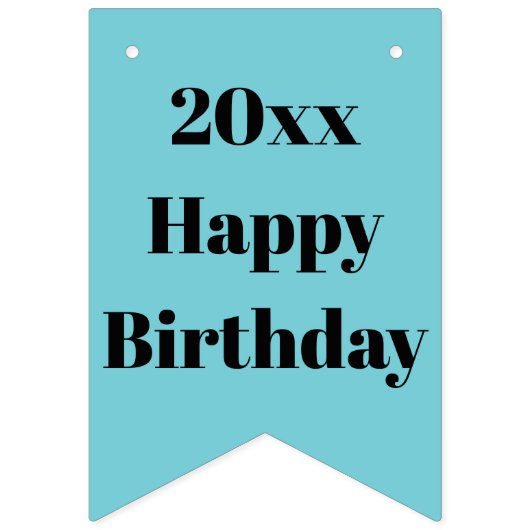 名前入り誕生日パーティー・バンティング・バナー バンティングフラッグ (第1の旗)