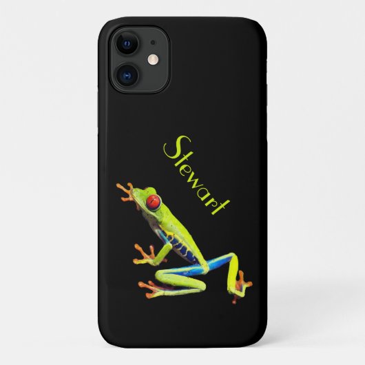 名前入り赤目アマガエル Case-Mate iPhoneケース (裏面)
