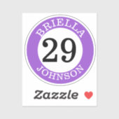 名前入り野球＆ソフトボールバットのノブ シール (シート)