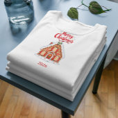 名前入り2026クリスマスハウス幼児用Tシャツ トドラーTシャツ