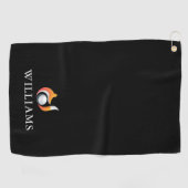 名前入り おしゃれ フォックス アンド ボール ゴルフタオル (横)