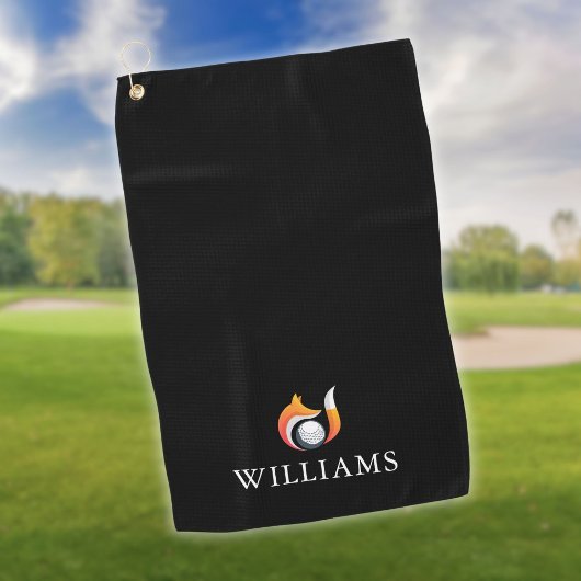 名前入り おしゃれ フォックス アンド ボール ゴルフタオル