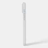 名前入り おしゃれ モダン ミニマル ライトグレー iPhoneケース (左側面)