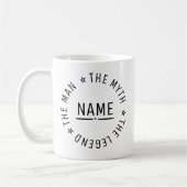 名前入り オリジナルグッズ 伝説の男 コーヒーマグカップ (左)