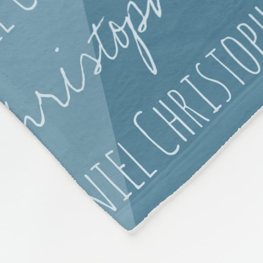 名前入り オーダーメイド 赤ちゃん 男の子 リピート カスタム フリースブランケット (角)