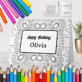 名前入り カラーリング グリーティング カード (33)