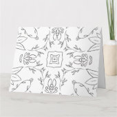 名前入り カラーリング グリーティング カード (41) (裏面)