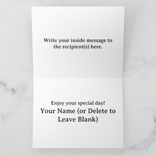 名前入り カラーリング グリーティング カード (41) (内部)